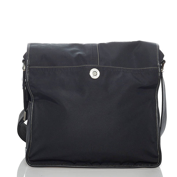 コーチ F05300 ブラック ナイロン レザー 斜めがけ ショルダー メンズ COACH 【中古】