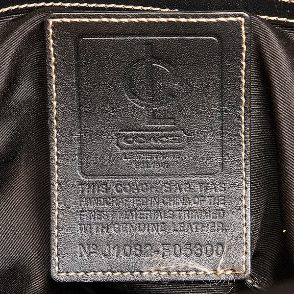 コーチ F05300 ブラック ナイロン レザー 斜めがけ ショルダー メンズ COACH 【中古】