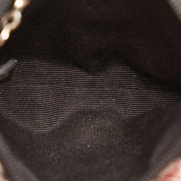 コーチ シグネチャー ブラック キャンバス レザー コインケース レディース COACH 【中古】