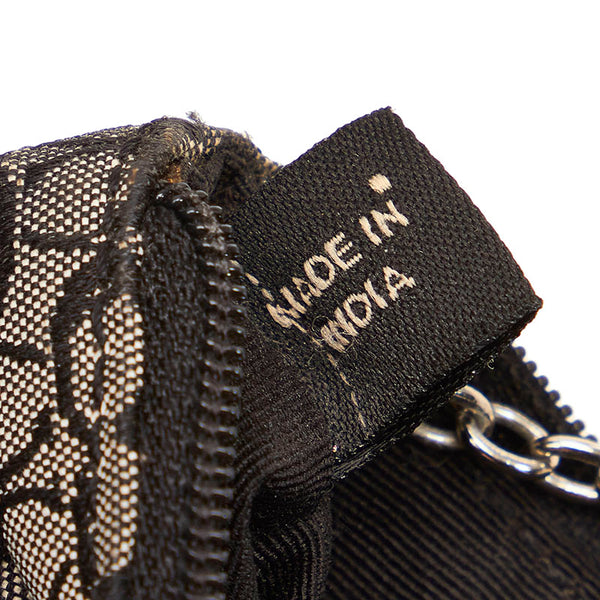 コーチ シグネチャー ブラック キャンバス レザー コインケース レディース COACH 【中古】