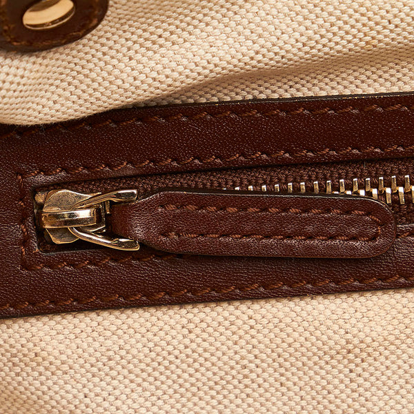 グッチ ディアマンテ 247209 ブラウン レザー トートバッグ レディース GUCCI 【中古】