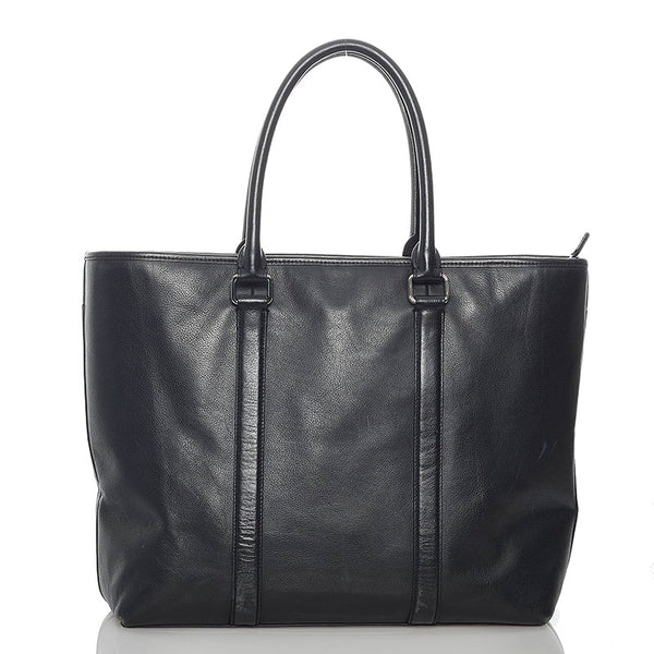 コーチ F54758 ブラック レザー トートバッグ メンズ COACH 【中古】