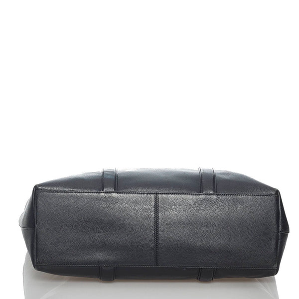 コーチ F54758 ブラック レザー トートバッグ メンズ COACH 【中古】