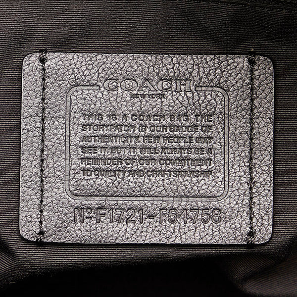 コーチ F54758 ブラック レザー トートバッグ メンズ COACH 【中古】