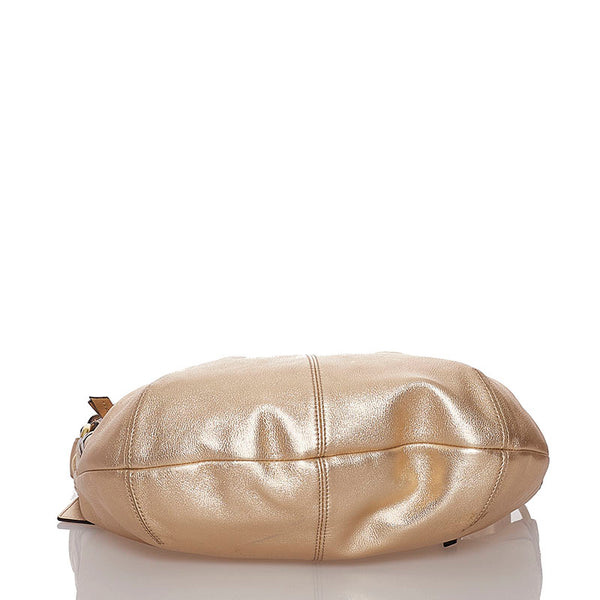 コーチ ワンショルダー F13747 ゴールド レザー レディース COACH 【中古】