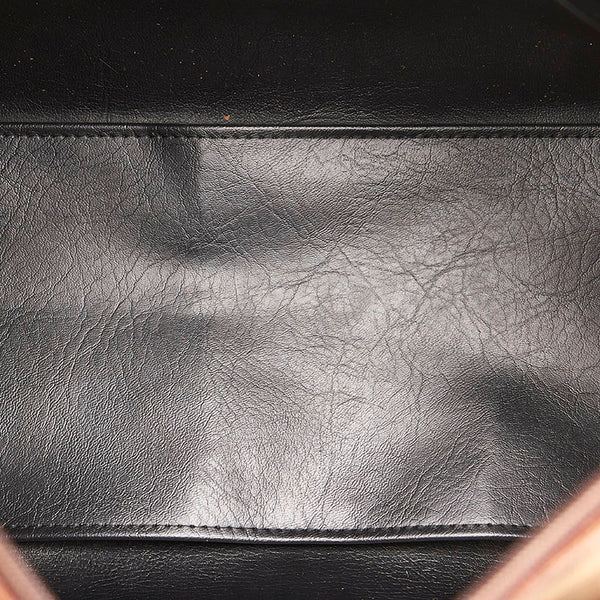バーバリー ハンドバッグ ミニボストン カーキ キャンバス レザー レディース BURBERRY 【中古】