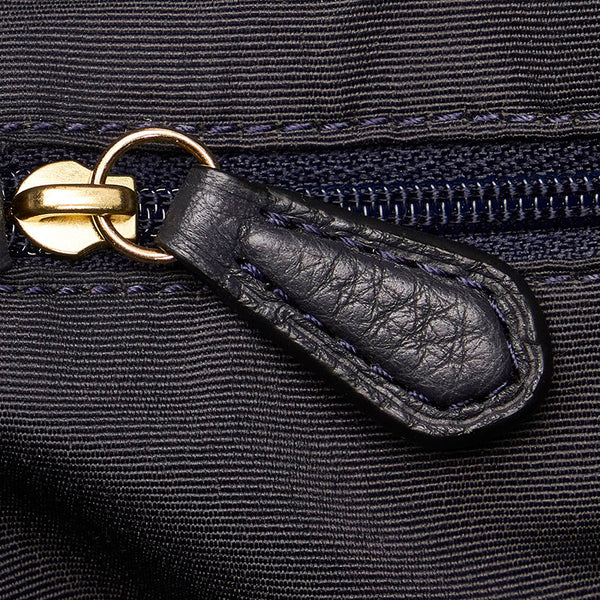 コーチ F57545 ネイビー レザー トートバッグ レディース COACH 【中古】