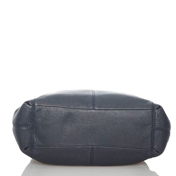 コーチ F57545 ネイビー レザー トートバッグ レディース COACH 【中古】