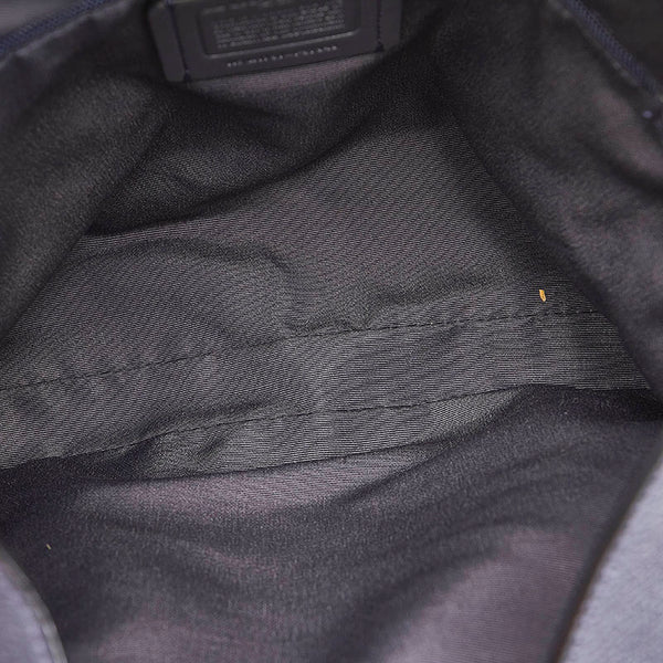 コーチ F57545 ネイビー レザー トートバッグ レディース COACH 【中古】