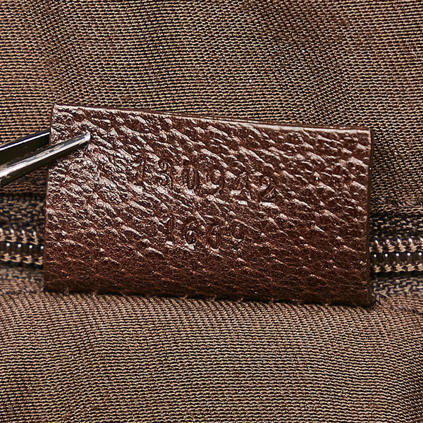 グッチ GGキャンバス アビー ハンドバッグ ミニボストン 130942 ベージュ キャンバス レザー レディース GUCCI 【中古】