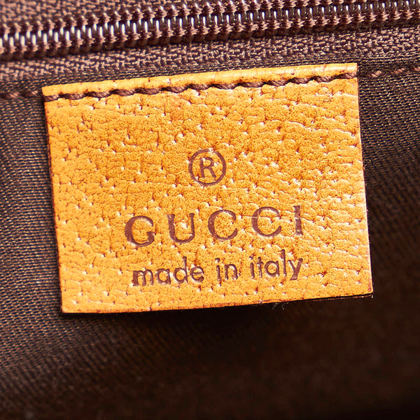 グッチ GGキャンバス 113009 ベージュ キャンバス レザー ハンドバッグ ミニボストン レディース GUCCI 【中古】