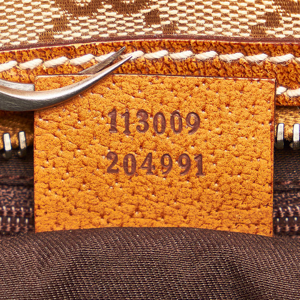 グッチ GGキャンバス 113009 ベージュ キャンバス レザー ハンドバッグ ミニボストン レディース GUCCI 【中古】