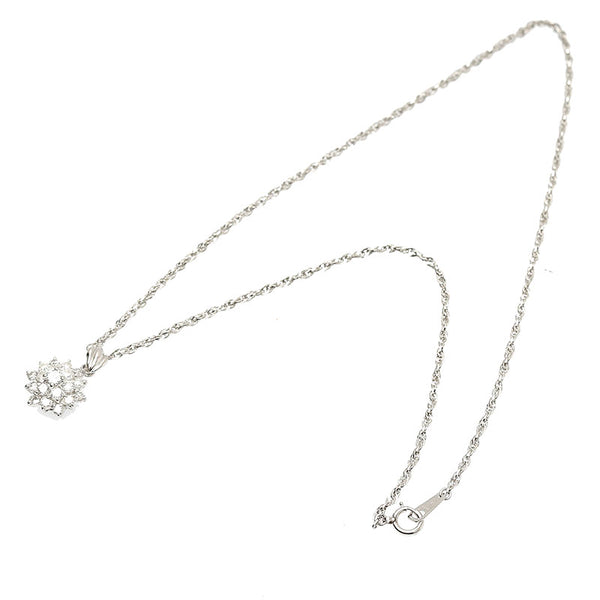 Pt850 プラチナ ダイヤ1.08ct ネックレス レディース 【中古】