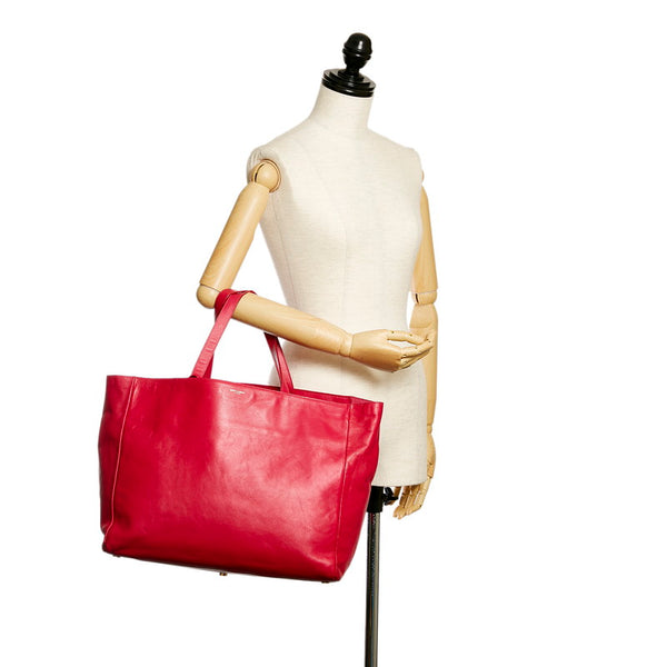 サンローラン ハンドバッグ トートバッグ 314252 ピンク レザー レディース SAINT LAURENT 【中古】