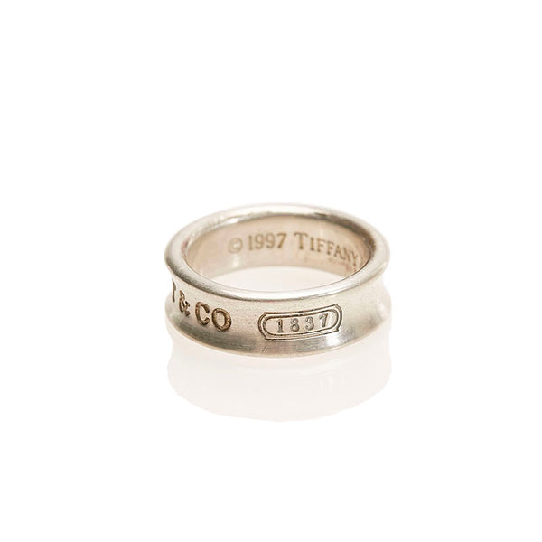ティファニー SV925 シルバー 1837 ペアーリング レディース TIFFANY&Co. 15号 【中古】
