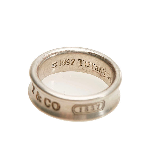 ティファニー SV925 シルバー 1837 ペアーリング レディース TIFFANY&Co. 15号 【中古】