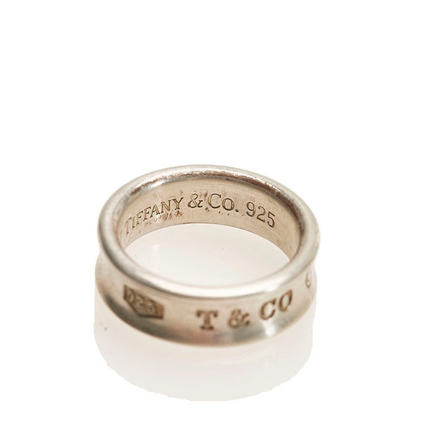 ティファニー SV925 シルバー 1837 ペアーリング レディース TIFFANY&Co. 15号 【中古】