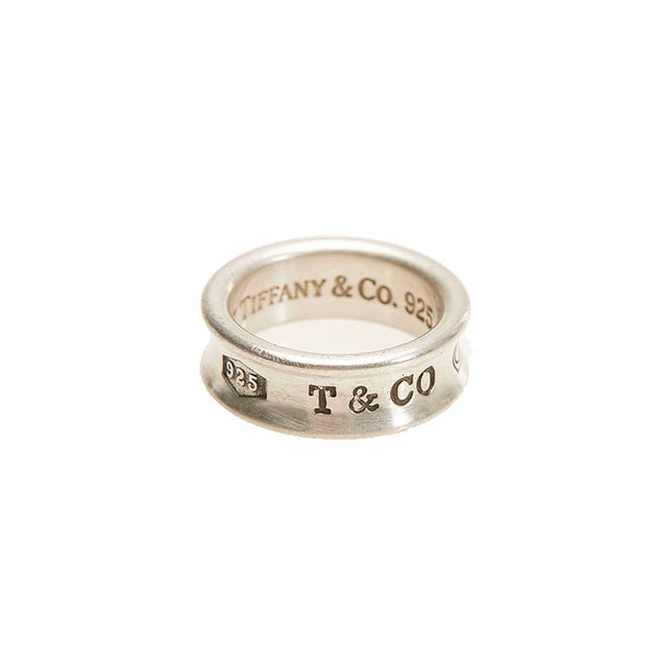 ティファニー SV925 シルバー 1837 ペアーリング レディース TIFFANY&Co. 15号 【中古】