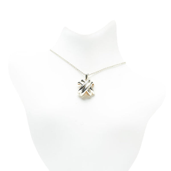 ティファニー シグネチャー クロスネックレス SV925 シルバー レディース TIFFANY&Co. 【中古】