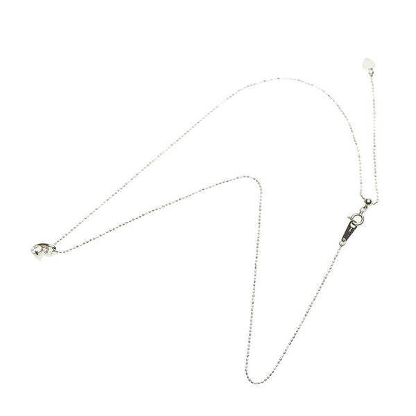 Pt900 プラチナ Pt850 プラチナ ダイヤ0.21ct ネックレス レディース 【中古】
