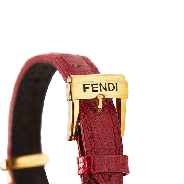 フェンディ カメレオン チェンジベルト 腕時計 640L クオーツ ホワイト文字盤 メッキ レディース FENDI 【中古】