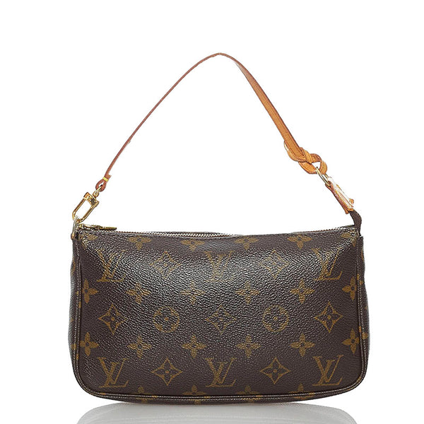 ルイ ヴィトン モノグラム アクセソワール ポーチ M40712 ブラウン PVC レザー レディース LOUIS VUITTON 【中古】