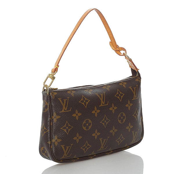 ルイ ヴィトン モノグラム アクセソワール ポーチ M40712 ブラウン PVC レザー レディース LOUIS VUITTON 【中古】
