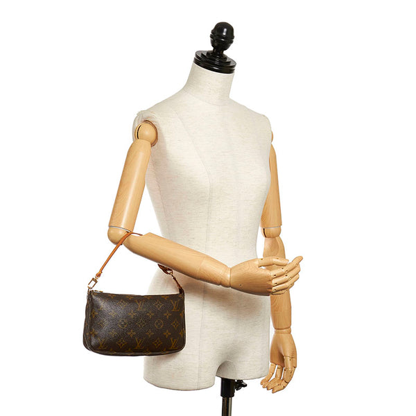 ルイ ヴィトン モノグラム アクセソワール ポーチ M40712 ブラウン PVC レザー レディース LOUIS VUITTON 【中古】