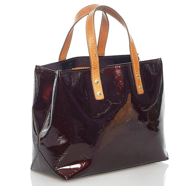 ルイ ヴィトン モノグラム ヴェルニ リードPM ハンドバッグ M91993 アマラント パテントレザー レザー レディース LOUIS VUITTON 【中古】