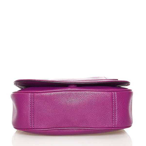 マークバイマークジェイコブス 斜め掛け ショルダーバッグ パープル レザー レディース MARC BY MARC JACOBS 【中古】