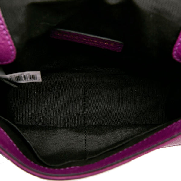 マークバイマークジェイコブス 斜め掛け ショルダーバッグ パープル レザー レディース MARC BY MARC JACOBS 【中古】