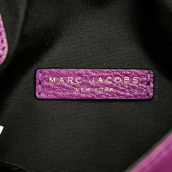 マークバイマークジェイコブス 斜め掛け ショルダーバッグ パープル レザー レディース MARC BY MARC JACOBS 【中古】
