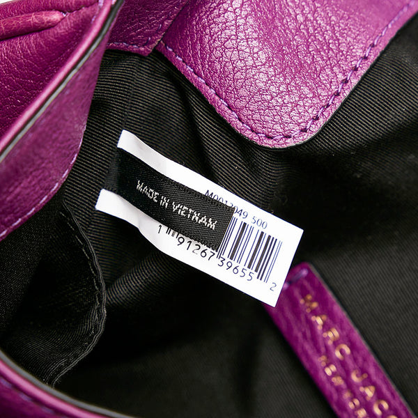 マークバイマークジェイコブス 斜め掛け ショルダーバッグ パープル レザー レディース MARC BY MARC JACOBS 【中古】