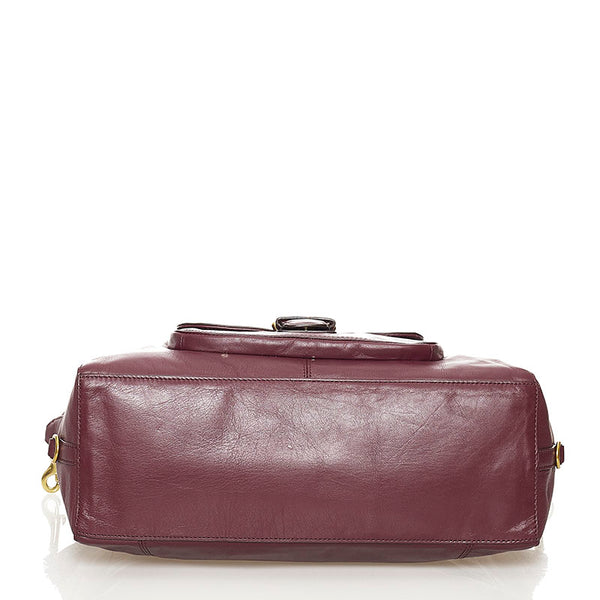 コーチ ハンドバッグ ショルダーバッグ２WAY F25151  ワインレッド レッド パープル レザー レディース COACH 【中古】