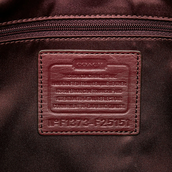 コーチ ハンドバッグ ショルダーバッグ２WAY F25151  ワインレッド レッド パープル レザー レディース COACH 【中古】