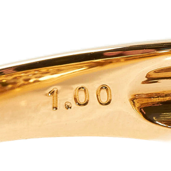 K18YG イエローゴールド ダイヤ1.00ct リング 指輪 レディース 13号 【中古】