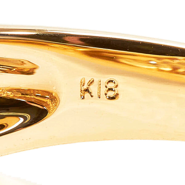 K18YG イエローゴールド ダイヤ1.00ct リング 指輪 レディース 13号 【中古】