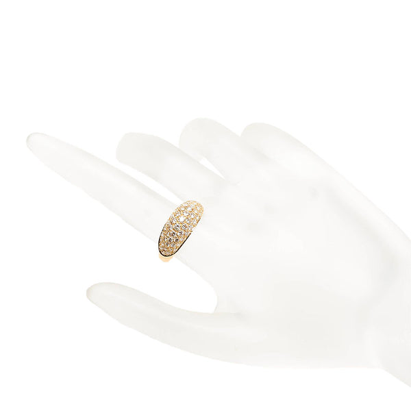 K18YG イエローゴールド ダイヤ1.00ct リング 指輪 レディース 13号 【中古】