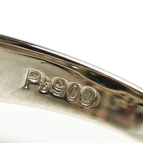 Pt900 プラチナ サファイア2.68ct ダイヤ0.96ct リング 指輪 レディース 10号 【中古】