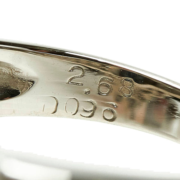 Pt900 プラチナ サファイア2.68ct ダイヤ0.96ct リング 指輪 レディース 10号 【中古】