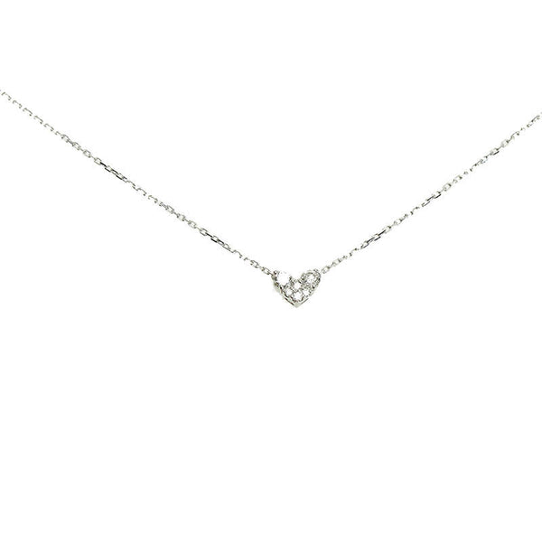 ポンテヴェキオ K18WG ホワイトゴールド ダイヤ0.14ct ネックレス レディース Ponte Vecchio 【中古】