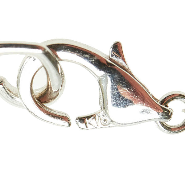 ポンテヴェキオ K18WG ホワイトゴールド ダイヤ0.14ct ネックレス レディース Ponte Vecchio 【中古】