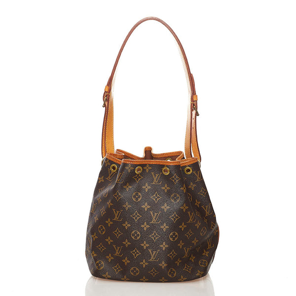 ルイ ヴィトン モノグラム プチノエ ショルダーバッグ M42226 ブラウン PVC レザー レディース LOUIS VUITTON 【中古】