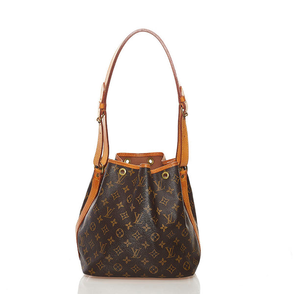 ルイ ヴィトン モノグラム プチノエ ショルダーバッグ M42226 ブラウン PVC レザー レディース LOUIS VUITTON 【中古】