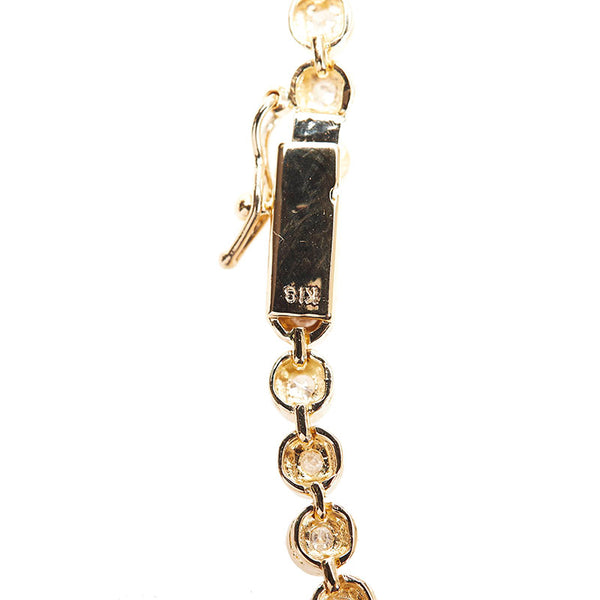 K18YG イエローゴールド ダイヤ1.05ct ブレスレット レディース 【中古】
