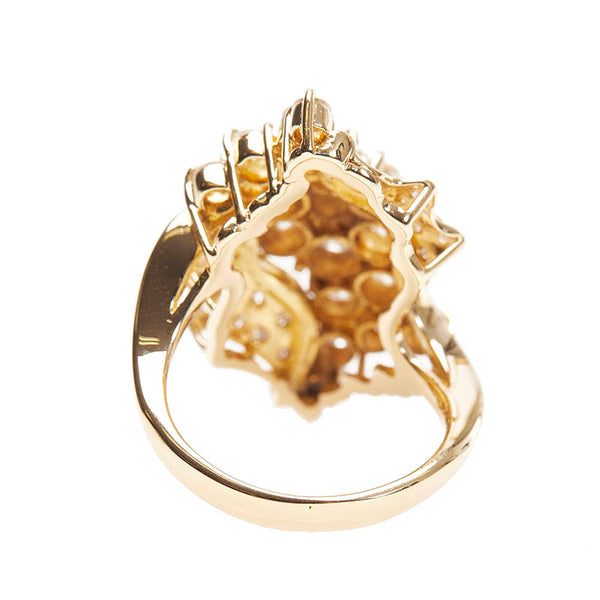 K18YG イエローゴールド ダイヤ1.88ct リング 指輪 レディース 8号 【中古】