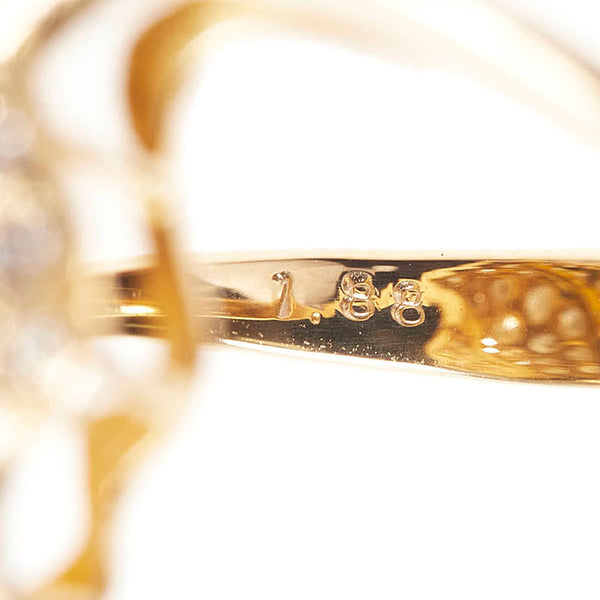 K18YG イエローゴールド ダイヤ1.88ct リング 指輪 レディース 8号 【中古】