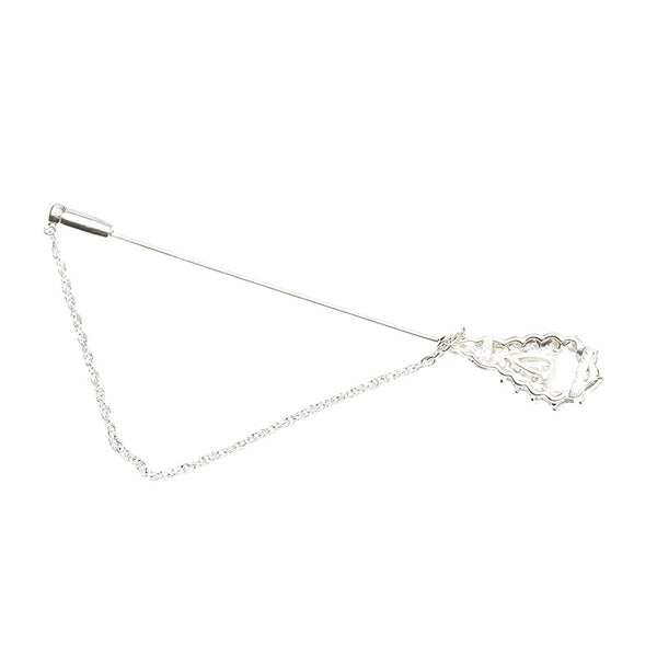 Pt900 プラチナ ダイヤ0.27ct ダイヤ0.91ct ブローチ レディース 【中古】