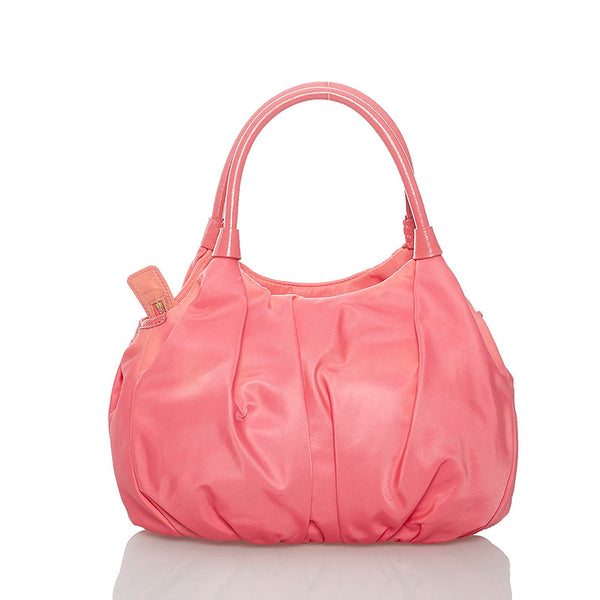 ケイトスペード ハンドバッグ ピンク ナイロン レザー レディース Kate Spade 【中古】