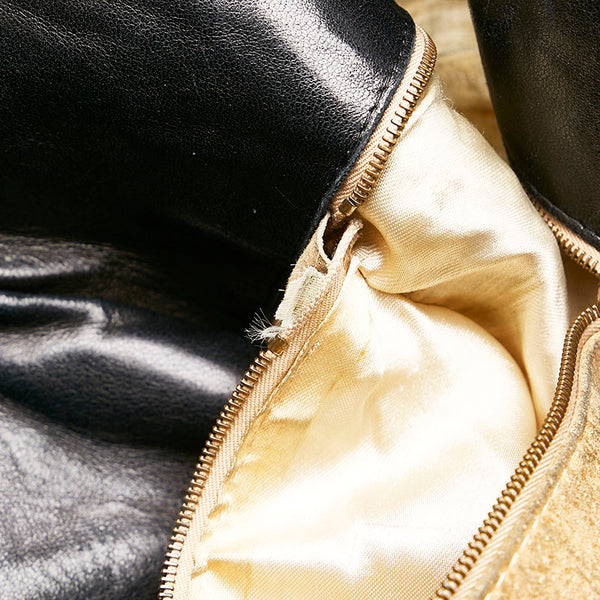 ボッテガヴェネタ イントレチャート ショルダーバッグ ブラック レザー レディース BOTTEGAVENETA 【中古】